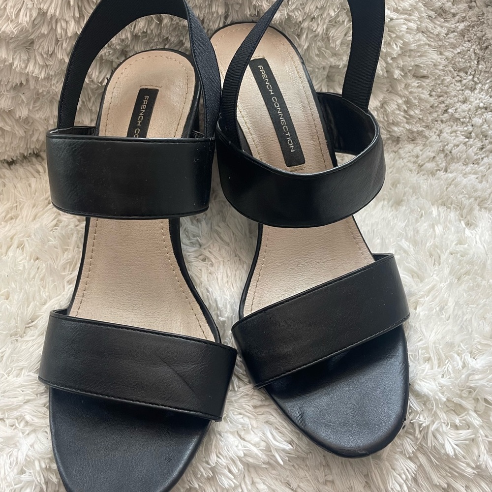 French Connection Black Women's Sandals